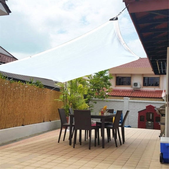 Skegnu Outdoor Sunny Shade Cloth, Pergola, And Backyard Patio Sunshade With Protection, Heat Material, Reinforced Grommets（White） Sunshades Depot Fence Shade Screen