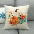thumbnail image 1 of Skegnu Outdoor Throw Pillow 1PC Halloween Thanksgiving Linen Pillowcase Cushion Cover Patio Pillows on Clearance, 1 of 3