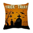 thumbnail image 1 of Skegnu Outdoor Throw Pillow Halloween Decorative Throw Pillow Covers Natural Linen Pillowcase for Sofa Home Decor for Sofa Living Room Couch Bed, 1 of 1