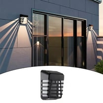 Solar Wall Light UP And Down Illuminate Outdoor Sunlight Lamp IP65 Waterproof Modern Decor For Home Garden Porch