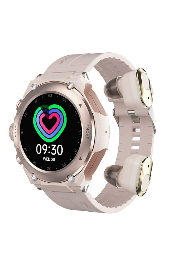 Save up to 50% T92 Smartwatch With Earbuds MP3 Bluetooth Earphones 3-in-1 1.28-inch Smartwatch With Built-in Wireless Earbuds Speaker Circular Fitness Music Gift for Women