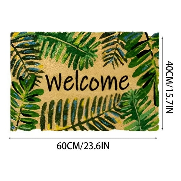 Skegnu Save Up to 50% Welcome Doormat In Summer 23.6x15.7 Inches, Outdoor Welcome Home Front Porch Carpet, Bedroom Entrance Courtyard Decorat Small Rugs for Under $10