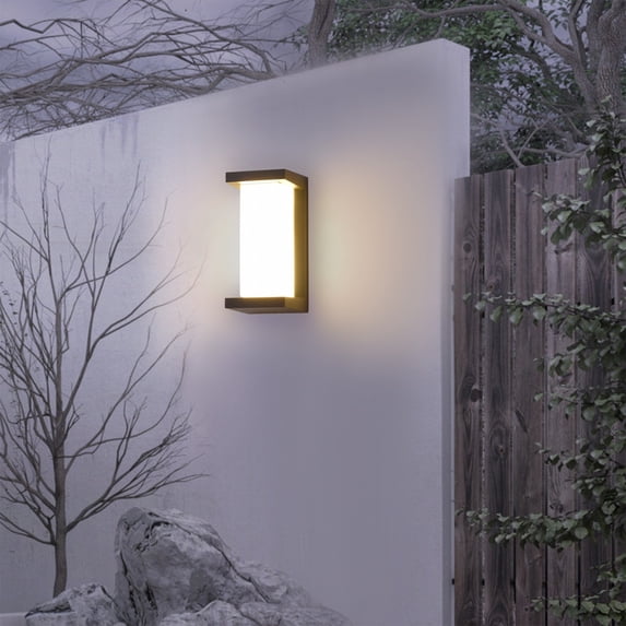 Skegnu Save up to 50% Outdoor &Indoor Wall Sconce IP65 LED Wall Lighting Fixture Black Exterior Porch Aluminum Wall Mounted Sconces on Clearance