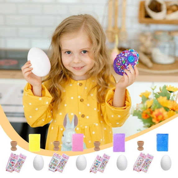 Skegnu Savings Clearance Easter Eggs Easter Decoration Eggs DIY Painted Eggs Easter Gift Basket Fillers Kids Gifts Easter Decorations Gift for Boys