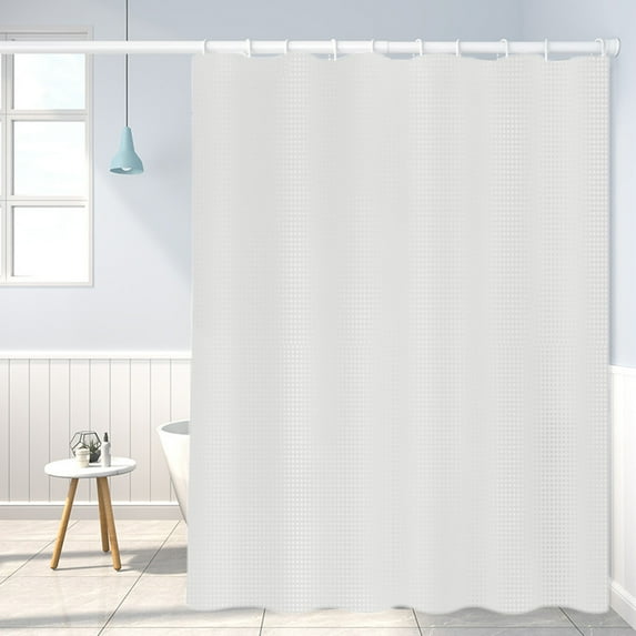 Skegnu Shower Curtain Clearance Double Sided Solid Colour Polka Dots Wafer Shower Curtain Water Proof Bathroom Bathroom Hole Shower Curtains Bathroom Decor on Clearance
