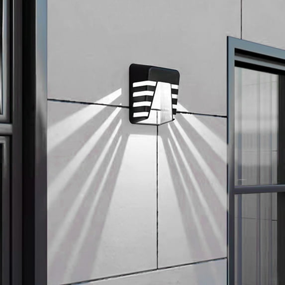 Skegnu Solar Lights Outdoor Solar Wall Light UP And Down Illuminate Outdoor Sunlight Lamp IP65 Modern Decor For Home Garden Porch Outdoor Solar Lights for Yard on Clearance