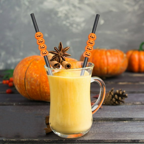 Skegnu Straw Toppers 5pcs Straws Halloween Pumpkin Tools Halloween Decorations Supplies Party Straw Tyre Tool Of Straw Halloween Party Party Decorations for Home on Clearance