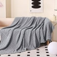 thumbnail image 1 of Skegnu Taffeta Blanket Reversible Thickened Blanket Office Napping Blanket Solid Color Gift Blanket Summer Bed Covering Blanket, 1 of 6