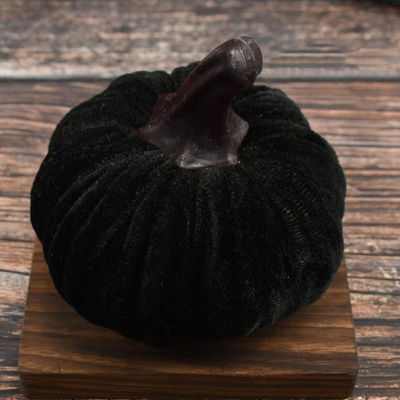 Skegnu Thanksgiving Decorations 1 Pc Velvet Pumpkins 5cm/2" Decor Super Soft Stuffed With Exquisite Fall Decorations for Home