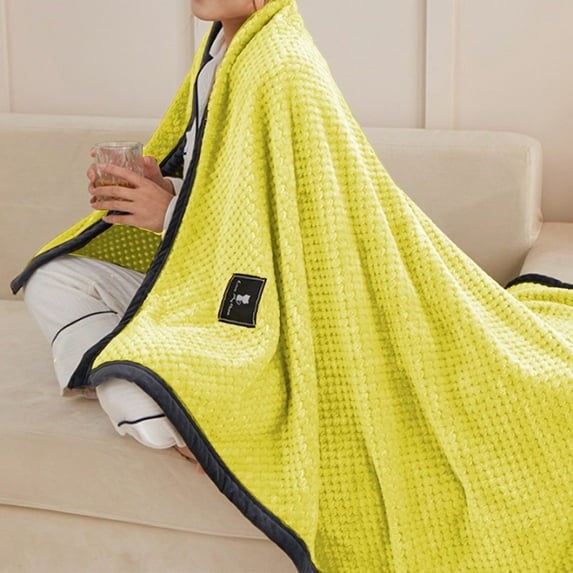 Skegnu Throw Blanket All-Season Microfiber Blanket 100x150cm, Soft Fuzzy Throw for Bed and Sofa, Lightweight and Breathable, 10 Colors Available