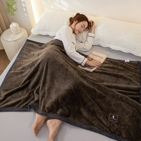 Skegnu Throw Blanket All-Season Microfiber Blanket 100x150cm, Soft Fuzzy Throw for Bed and Sofa, Lightweight and Breathable, 10 Colors Available