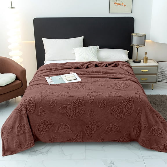 Skegnu Throw Blankets Color Style Taffeta Comfortable Fleece Blanket Sofa Leisure Throw Blanket Twin Size Lightweight Fleece Blanket 150x200cm/59.06x78.74in