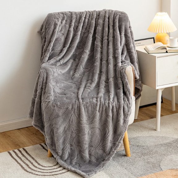Skegnu Throw Blankets Flannel Jacquarded Blanket Office Sofa Cover Blanket Taffeta Blanket Multifunctional Nap Blanket Airconditioning Blanket Warm Plush Winter Quilt 70x100cm
