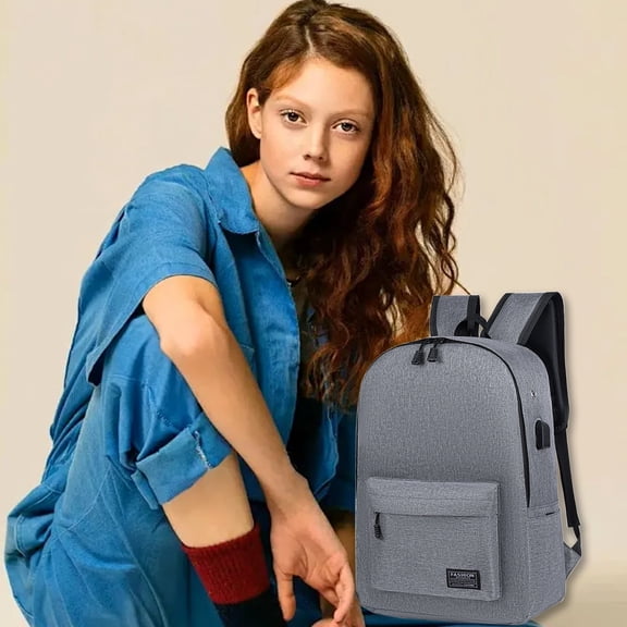 Skegnu Travel Backpack Solid Color Backpack - Men's And Women's Casual Shoulder Bag - Outdoor Travel Backpack - Large Capacity Backpacks for Adults Gift on Clearance