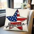 thumbnail image 1 of Skegnu Travel Pillow 1PC Patriotic Day American Flag And, Indoor And Outdoor Decoration Independence Day Patio Pillows on Clearance, 1 of 5