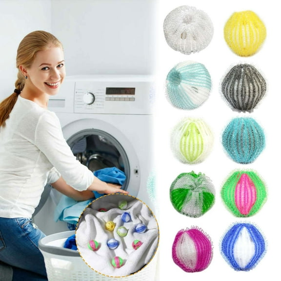 Skegnu Up to 50% off 1pc Hair Lint Fluff Grabbing Laundry For Washing Machine Wash Ball Cleaning on Clearance