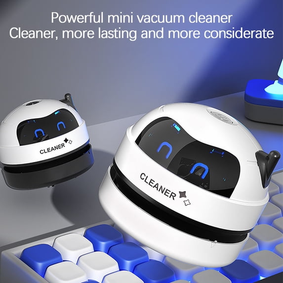 Skegnu Vacuum Cleaners Cleaner Children's Desktop Mini Charging Vacuum Cleaner Crumb Rubber Keyboard Cleaner Portable Automatic Vacuum Cleaner Great Gifts for Less