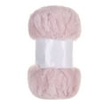 thumbnail image 1 of Skeins Faux Fur Yarn Soft Fluffy Chunky Fuzzy Yarn for Crocheting Hat Shawls, Korean Pink 20*13cm, 1 of 6