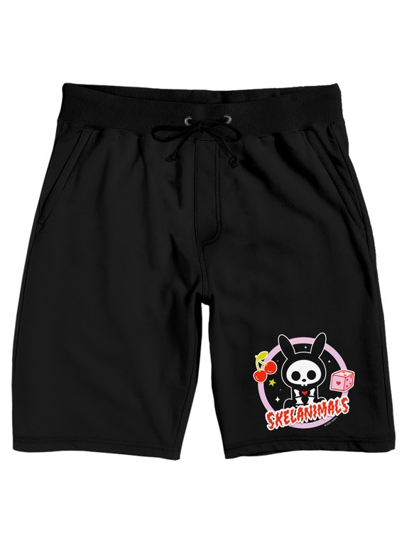 Skelanimals Jack Logo Women's Black Sleep Pajama Shorts-XXL