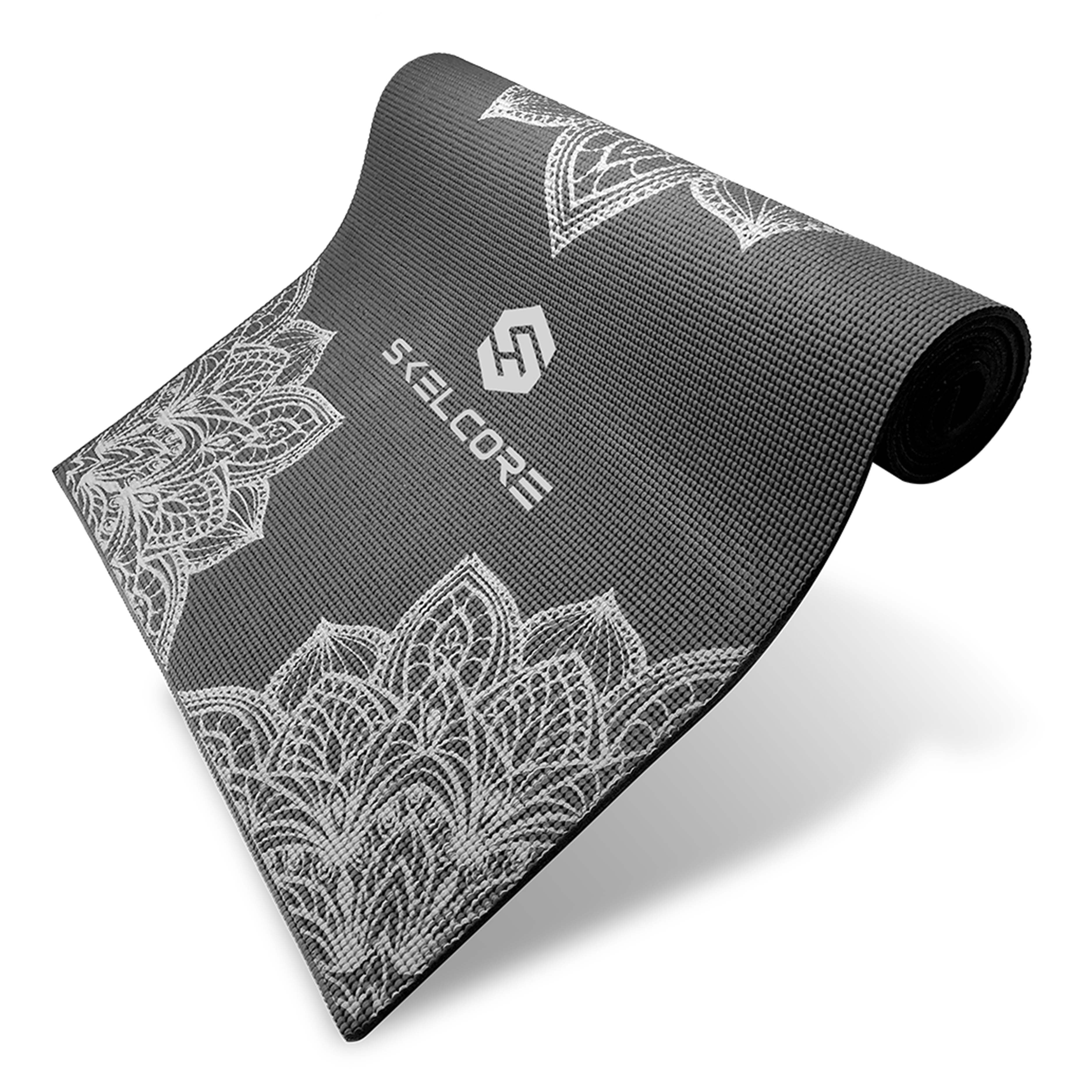 Skelcore 4mm (0.15 in) PVC Yoga Mat, Floral Design