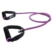 Skelcore Resistance Exercise Band with Foam Handles, Heavy Resistance 40lbs
