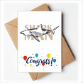 thumbnail image 1 of Skeletal Changes Sharks Art Deco Fashion Wedding Cards Congratulations Greeting Envelopes, 1 of 4