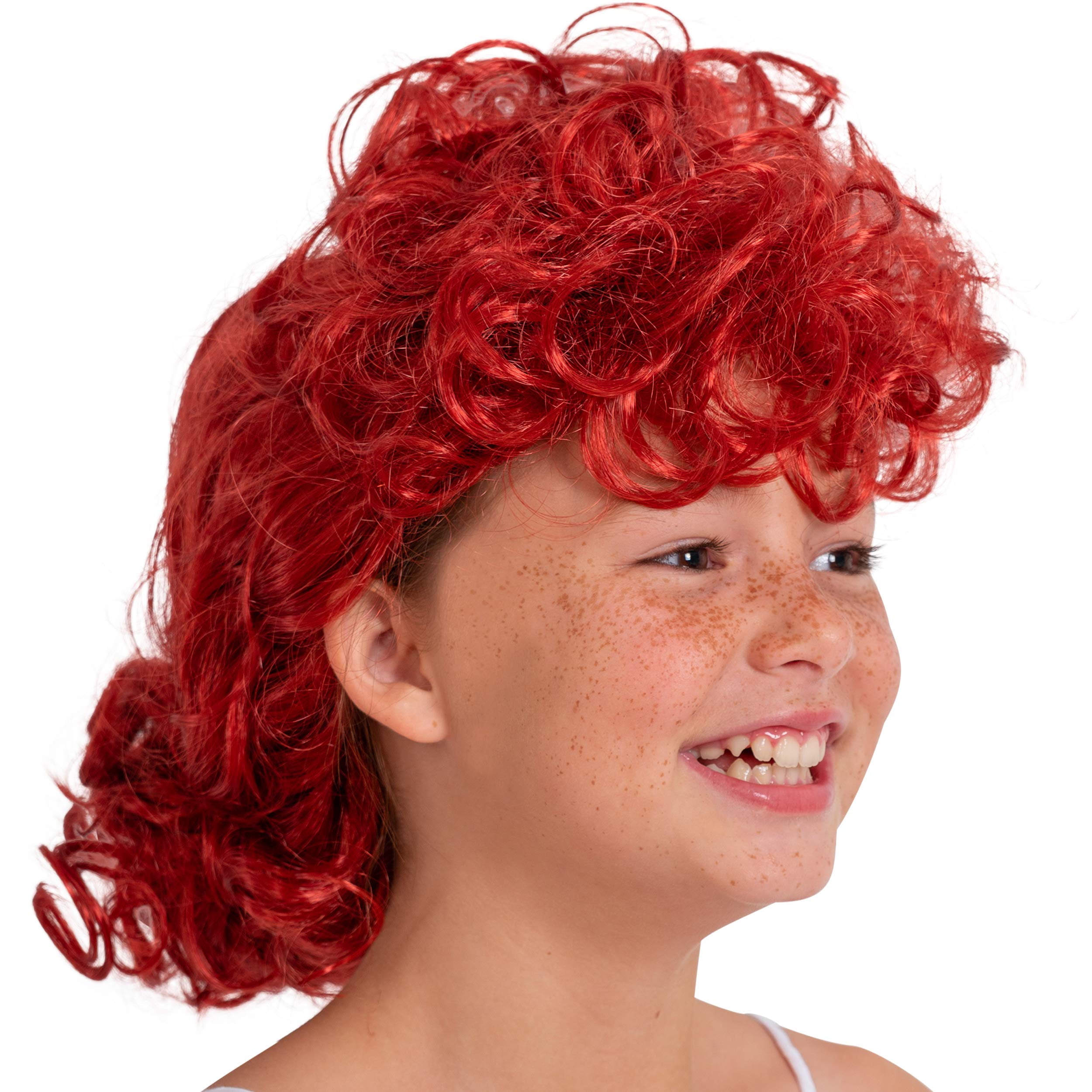 Super Seventies Adult Costume Wig Red