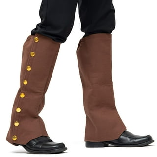 Steampunk Spats Brown Adult Costume Accessory Steampunk Spats Brown Adult Costume Accessory