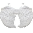 thumbnail image 1 of Skeleteen White Halloween Costume Wing, (13" x 17"), 1 of 6