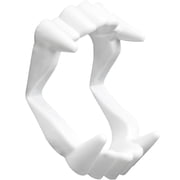 Skeleteen White Sharp Vampire Fangs - Dracula Monster Teeth for Party Favors and Supplies - 12 Pack
