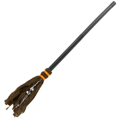 Skeleteen Witch Realistic Wizard Flying Felt Broomstick Accessory