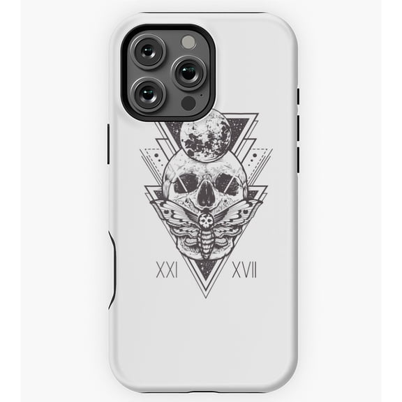 Skeleton 21 17 Active Gothic Art GA4173 Phone Case for iPhone 11 to 17 Pro Max