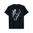 thumbnail image 1 of Skeleton Archery Compound Bow Hunter Graphic T-Shirt Unisex Adult Short Sleeve Tee, 1 of 6