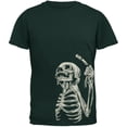 thumbnail image 1 of Skeleton Barber Forest Green Adult T-Shirt - 2X-Large, 1 of 1