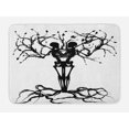 thumbnail image 1 of Skeleton Bath Mat, Creative Halloween Themed Design with Scary Bones Tree Gothic Art, Plush Bathroom Decor Mat with Non Slip Backing, 29.5" X 17.5", Charcoal Grey and White, by Ambesonne, 1 of 2