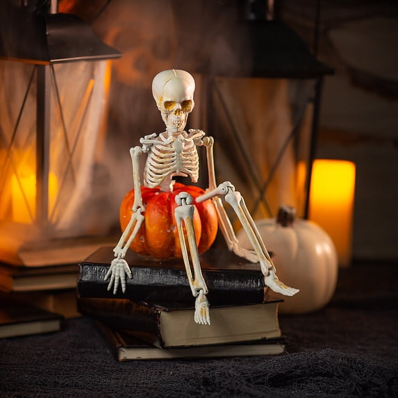 Skeleton Body Pumpkin Poke-Ins Halloween Decoration - 5 Pieces