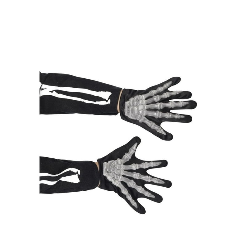 Skeleton Gloves Child Kids Black Skeleton Gloves Child Kids Black