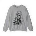thumbnail image 1 of Skeleton Book Lover Sweatshirt Reading Skeleton Pullover Reader Shirt, 1 of 6