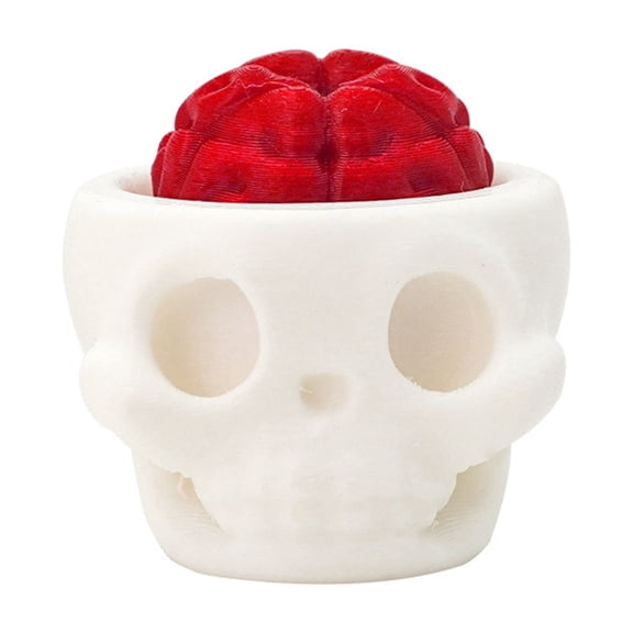 Skeleton Brain Keyboard Knocker Desktop Ornament Home Decor To Increase Fun 4.3Cm Size Perfect Holiday Gift And Office/Desk Decoration