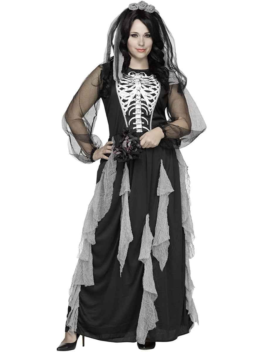 Undead Skeleton Ghostly Bride Women's Costume 2XL 22-24 - Walmart.com