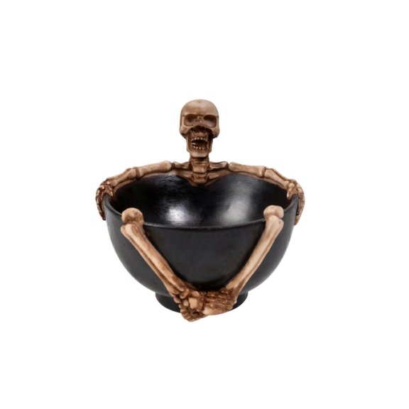 Skeleton Candy Sculpted Piece Resin Halloween Table Decor for Indoor Party Gatherings