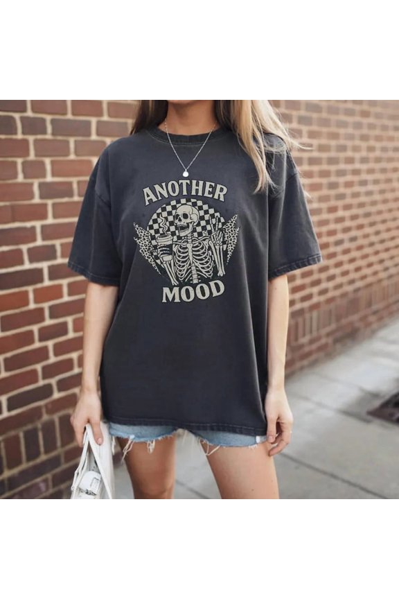 Skeleton Coffee Mom Life Morning Caffeine Routine T-shirt