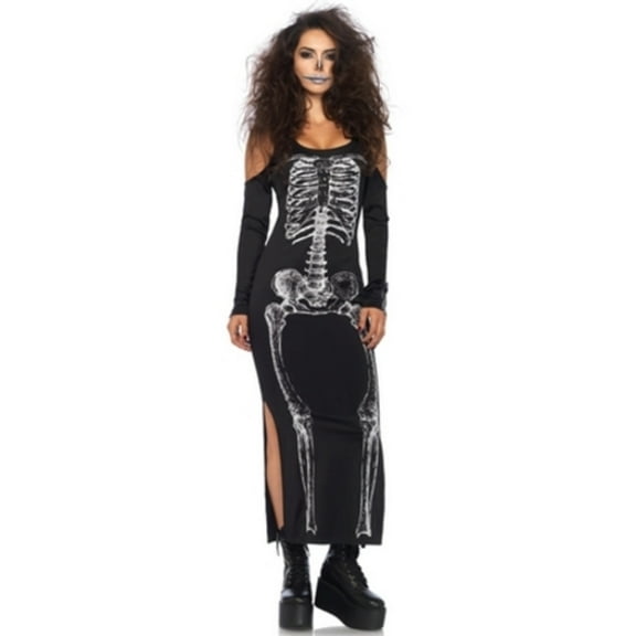 Skeleton Cold Shoulder Dress