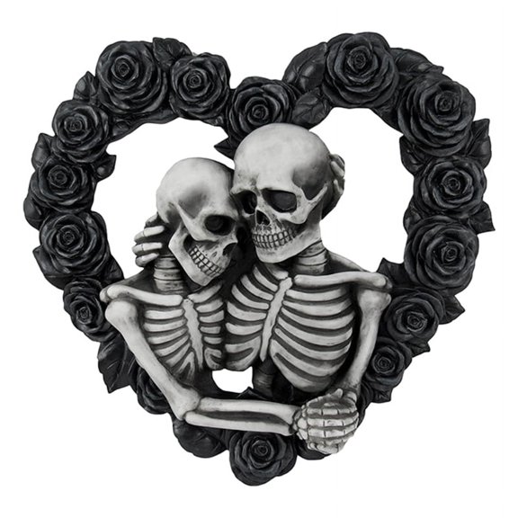 Skeleton Couple House Number Black Garland Pendant Ornament