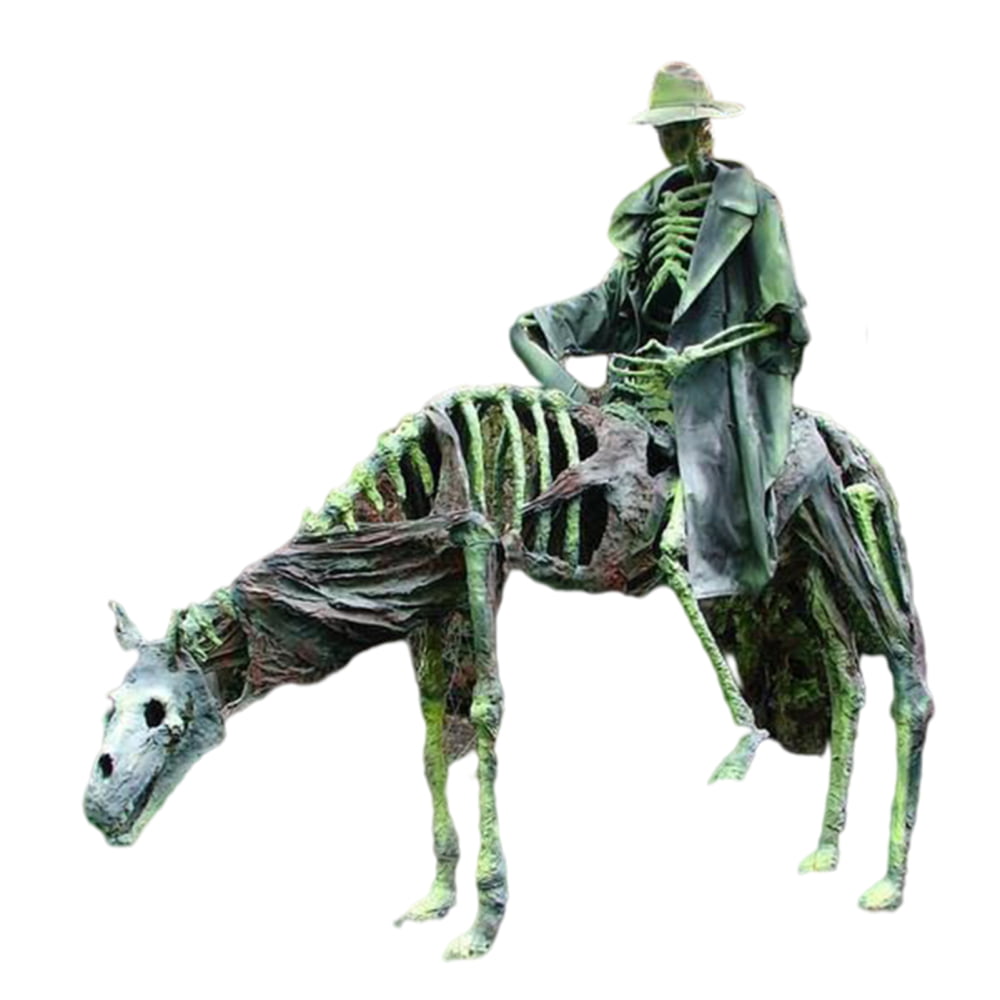 Skeleton Cowboy And Horse Statue Personalized Resin Crafts ...