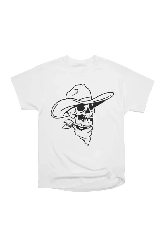 Skeleton Cowboy T-Shirt Tee Gift For Him Merch For Her Apparel For Friend 1