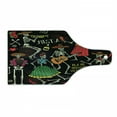 thumbnail image 1 of Skeleton Cutting Board, Dia de los Muertos Fiesta Themed Image with Sugar Skulls and Mexican Elements, Decorative Tempered Glass Cutting and Serving Board, in 3 Sizes, by Ambesonne, 1 of 2