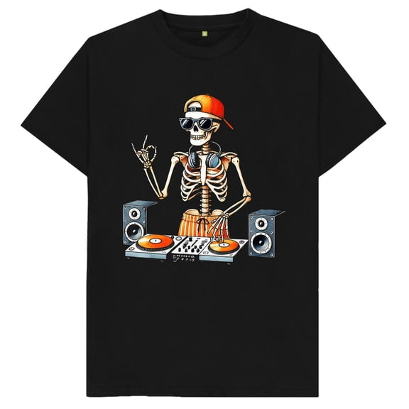 Skeleton DJ T Shirt