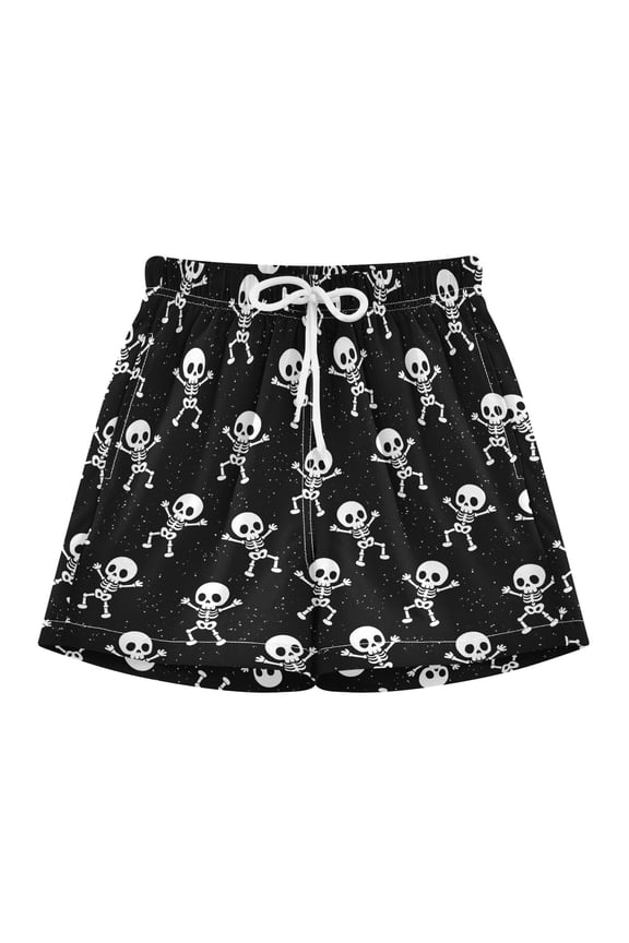 Skeleton Dancing Swim Trunks Quick Drying Swim Trunks Summer Swim Shorts Swimwear