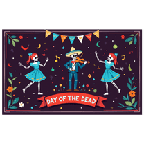 Skeleton Decoration Day of the Dead Skull Design RIP Tombstone Halloween for Party Decoration Indoor Event Celebration